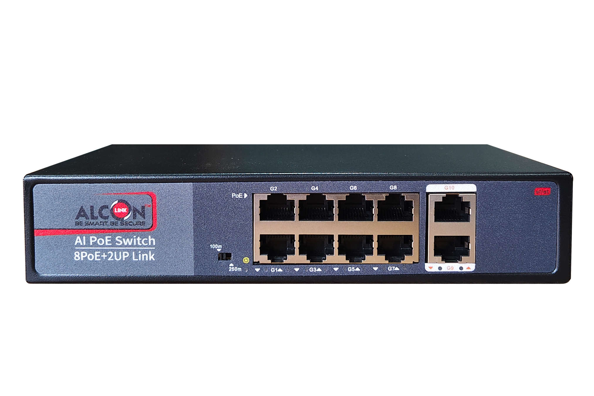 8*POE + 2*GE Uplink AI Desktop Switch (125W)